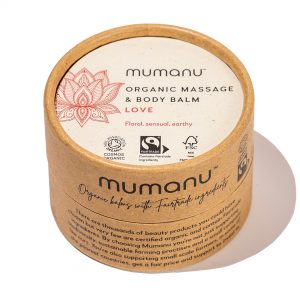 Mumanu Organic Massage & Body Balm - Love - For Aromatherapy Massage
