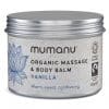 Mumanu Organic Massage Oil & Body Balm With Vanilla - Shea Moisturiser & Ethcial Skin Care - With Fairtrade Ingredients